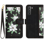Custodia per telefono in pelle con motivo floreale e cordino, For Samsung Galaxy S23 5G, For Samsung Galaxy S20 FE, For Samsung Galaxy S22 Ultra 5G, For Samsung Galaxy S22+ 5G