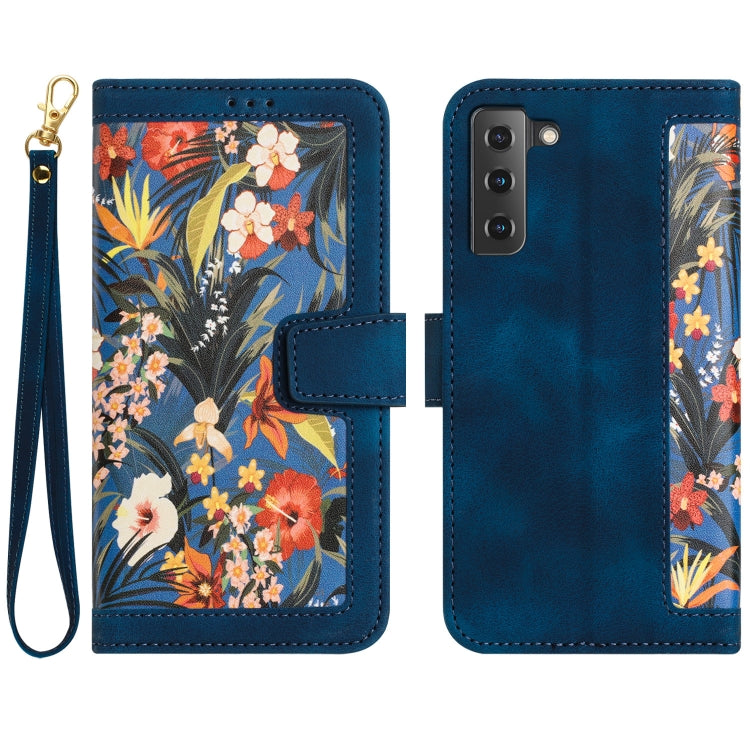 Custodia per telefono in pelle con motivo floreale e cordino, For Samsung Galaxy S23 5G, For Samsung Galaxy S20 FE, For Samsung Galaxy S22 Ultra 5G, For Samsung Galaxy S22+ 5G