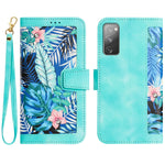 Custodia per telefono in pelle con motivo floreale e cordino, For Samsung Galaxy S23 5G, For Samsung Galaxy S20 FE, For Samsung Galaxy S22 Ultra 5G, For Samsung Galaxy S22+ 5G