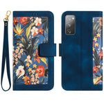 Custodia per telefono in pelle con motivo floreale e cordino, For Samsung Galaxy S23 5G, For Samsung Galaxy S20 FE, For Samsung Galaxy S22 Ultra 5G, For Samsung Galaxy S22+ 5G