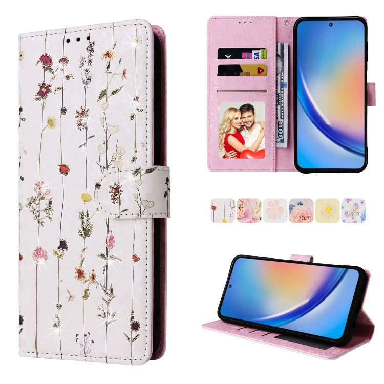 Custodia per telefono in pelle RFID con pittura abbronzante, For Galaxy A16 5G, For Galaxy A06 4G, For Galaxy A35 5G, For Galaxy A24 5G