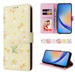 Custodia per telefono in pelle RFID con pittura abbronzante, For Galaxy A16 5G, For Galaxy A06 4G, For Galaxy A35 5G, For Galaxy A24 5G
