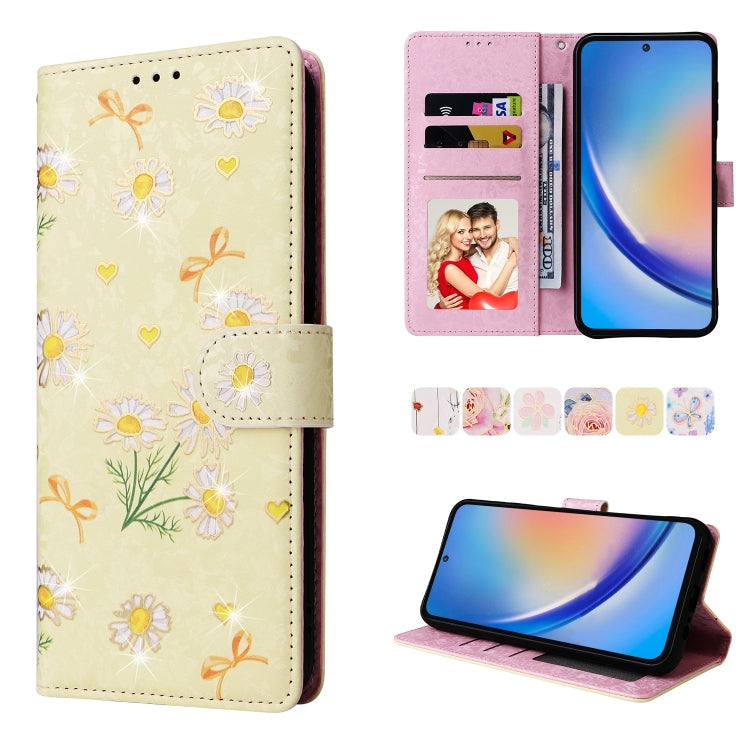 Custodia per telefono in pelle RFID con pittura abbronzante, For Galaxy A16 5G, For Galaxy A06 4G, For Galaxy A35 5G, For Galaxy A24 5G