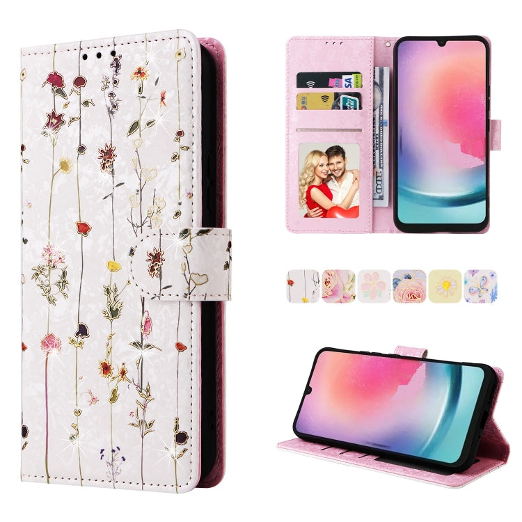 Custodia per telefono in pelle RFID con pittura abbronzante, For Galaxy A16 5G, For Galaxy A06 4G, For Galaxy A35 5G, For Galaxy A24 5G