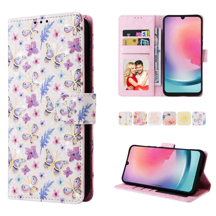 Custodia per telefono in pelle RFID con pittura abbronzante, For Galaxy A16 5G, For Galaxy A06 4G, For Galaxy A35 5G, For Galaxy A24 5G