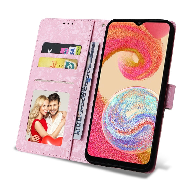 Custodia per telefono in pelle RFID con pittura abbronzante, For Galaxy A04e