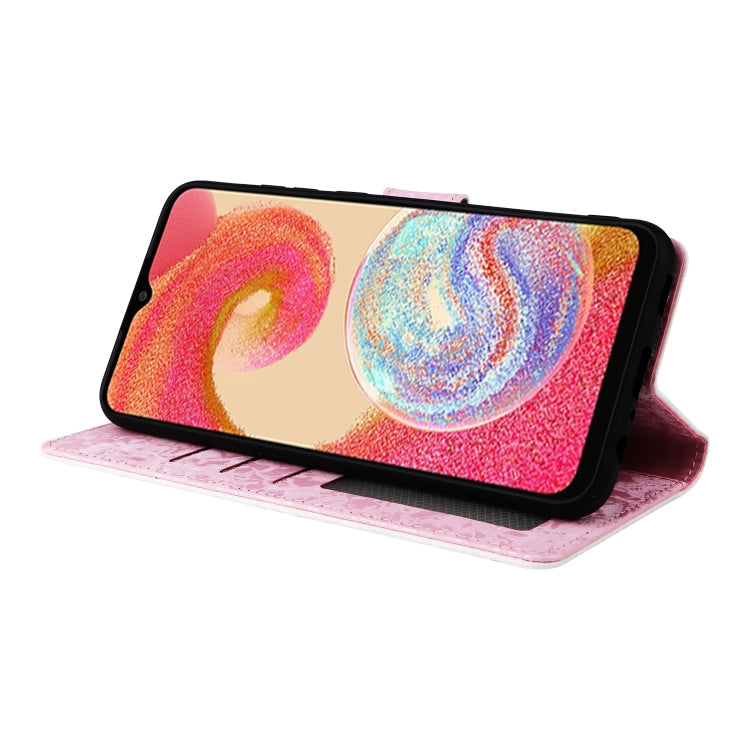 Custodia per telefono in pelle RFID con pittura abbronzante, For Galaxy A04e