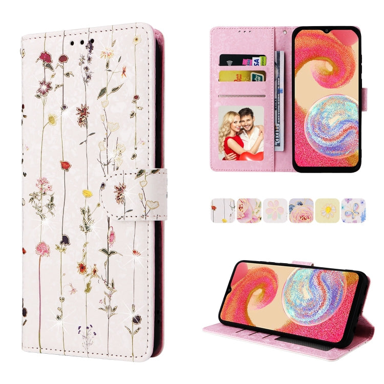 Custodia per telefono in pelle RFID con pittura abbronzante, For Galaxy A04e
