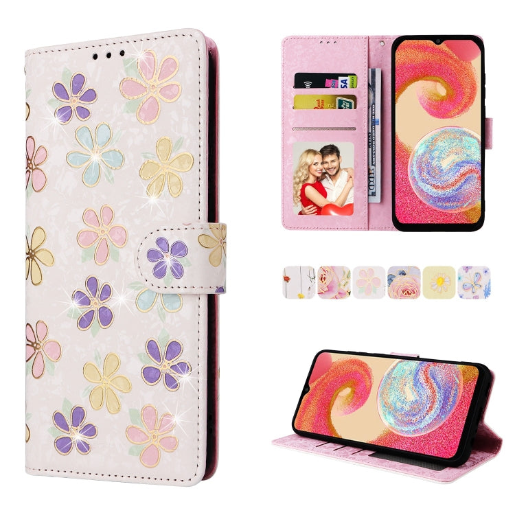 Custodia per telefono in pelle RFID con pittura abbronzante, For Galaxy A04e