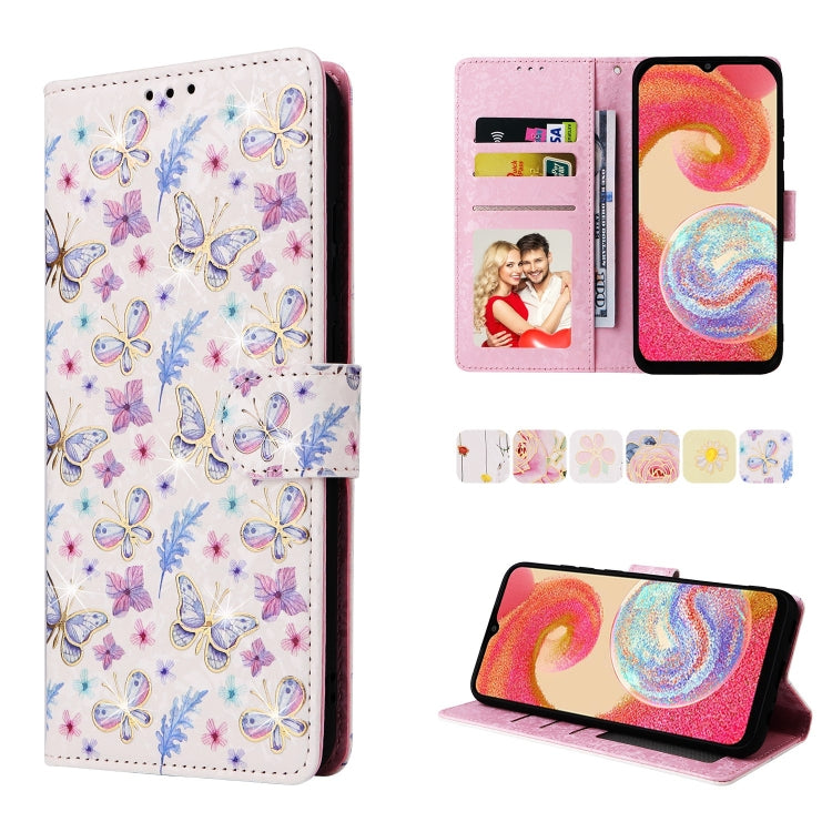Custodia per telefono in pelle RFID con pittura abbronzante, For Galaxy A04e