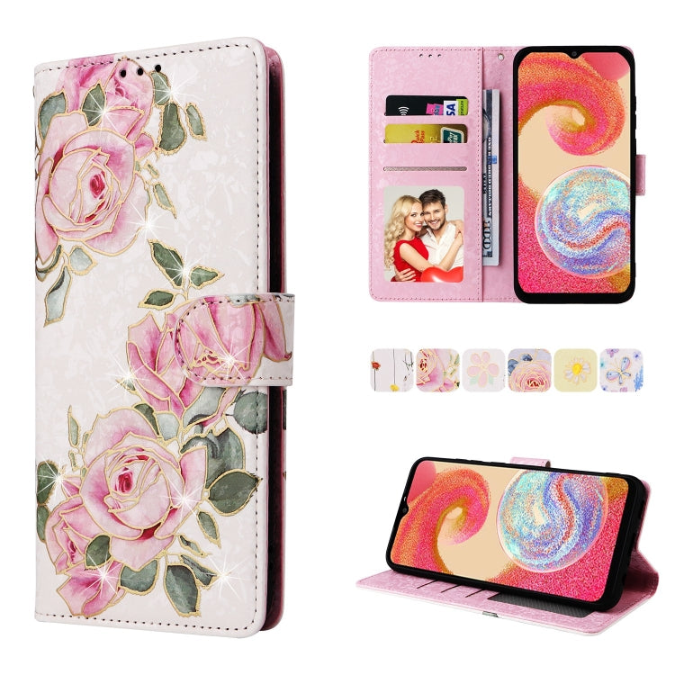 Custodia per telefono in pelle RFID con pittura abbronzante, For Galaxy A04e