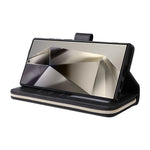 Portafoglio con cerniera e 9 scomparti per carte, custodia in pelle per telefono, For Galaxy S25 Ultra 5G