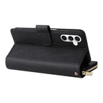 Portafoglio con cerniera e 9 scomparti per carte, custodia in pelle per telefono, For Galaxy S25 FE 5G, For Galaxy S25 Edge 5G, For Galaxy S25 5G, For Galaxy S25+ 5G