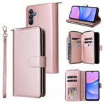 Portafoglio con cerniera e 9 scomparti per carte, custodia in pelle per telefono, For Galaxy A06 4G / 5G, For Galaxy A56 5G, For Galaxy A26 5G, For Galaxy A16 5G