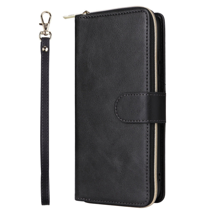 Portafoglio con cerniera e 9 scomparti per carte, custodia in pelle per telefono, For Galaxy A06 4G / 5G, For Galaxy A56 5G, For Galaxy A26 5G, For Galaxy A16 5G