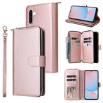 Portafoglio con cerniera e 9 scomparti per carte, custodia in pelle per telefono, For Galaxy A06 4G / 5G, For Galaxy A56 5G, For Galaxy A26 5G, For Galaxy A16 5G