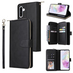 Portafoglio con cerniera e 9 scomparti per carte, custodia in pelle per telefono, For Galaxy A57 5G, For Galaxy A37 5G, For Galaxy A27 5G, For Galaxy A17 5G