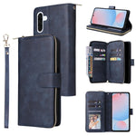 Portafoglio con cerniera e 9 scomparti per carte, custodia in pelle per telefono, For Galaxy A57 5G, For Galaxy A37 5G, For Galaxy A27 5G, For Galaxy A17 5G