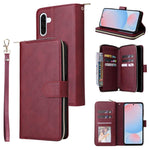 Portafoglio con cerniera e 9 scomparti per carte, custodia in pelle per telefono, For Galaxy A57 5G, For Galaxy A37 5G, For Galaxy A27 5G, For Galaxy A17 5G
