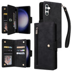 Custodia per telefono in pelle a tre pieghe con fibbia a rivetto e 9 carte, For Samsung Galaxy S25 Edge 5G, For Samsung Galaxy S25 5G, For Samsung Galaxy S25+ 5G, For Samsung Galaxy S25 Ultra 5G