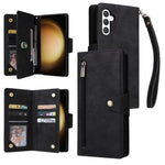 Custodia per telefono in pelle a tre pieghe con fibbia a rivetto e 9 carte, For Samsung Galaxy S25 Edge 5G, For Samsung Galaxy S25 5G, For Samsung Galaxy S25+ 5G, For Samsung Galaxy S25 Ultra 5G