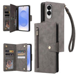 Custodia per telefono in pelle a tre pieghe con fibbia a rivetto e 9 carte, For Samsung Galaxy S25 Edge 5G, For Samsung Galaxy S25 5G, For Samsung Galaxy S25+ 5G, For Samsung Galaxy S25 Ultra 5G