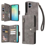 Custodia per telefono in pelle a tre pieghe con fibbia a rivetto e 9 carte, For Galaxy A16 5G, For Galaxy A06 4G