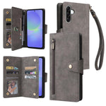 Custodia per telefono in pelle a tre pieghe con fibbia a rivetto e 9 carte, For Galaxy A27 5G, For Galaxy A56 5G, For Galaxy A26 5G, For Galaxy A36 5G
