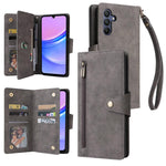Custodia per telefono in pelle a tre pieghe con fibbia a rivetto e 9 carte, For Galaxy A27 5G, For Galaxy A56 5G, For Galaxy A26 5G, For Galaxy A36 5G