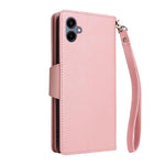 Custodia per telefono in pelle a tre pieghe con fibbia a rivetto e 9 carte, For Galaxy A08 / A07 4G / 5G, For Galaxy A18 / A17 4G / 5G, For Galaxy A57 5G, For Galaxy A37 5G