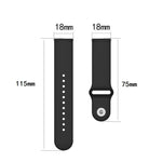 Cinturino in silicone alla moda con fibbia SLR da 18 mm, dimensioni: piccolo codice, For Garmin Vivomove 3s / 4s