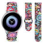Cinturino in silicone stampato con fibbia rovesciata da 20 mm, For Samsung Galaxy Active2