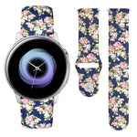 Cinturino in silicone stampato con fibbia rovesciata da 20 mm, For Samsung Galaxy Active2