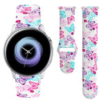 Cinturino in silicone stampato con fibbia rovesciata da 20 mm, For Samsung Galaxy Active2