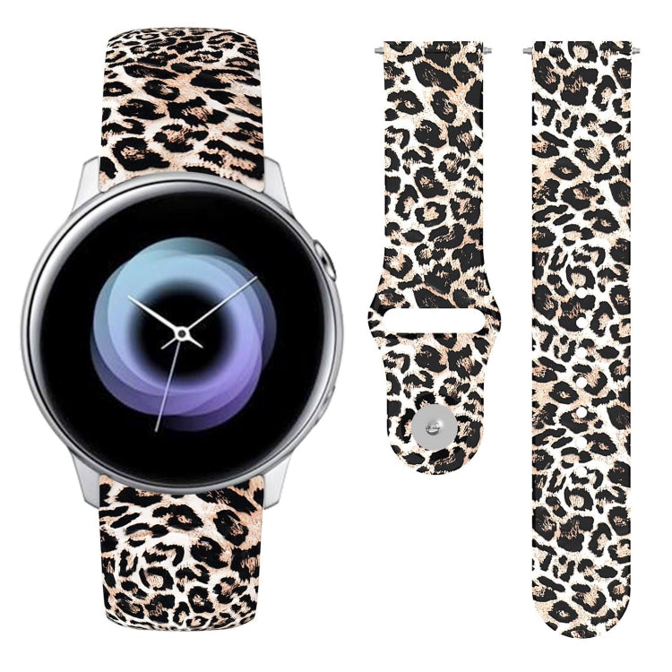 Cinturino in silicone stampato con fibbia rovesciata da 20 mm, For Samsung Galaxy Active2
