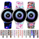 Cinturino in silicone stampato con fibbia rovesciata da 20 mm, For Samsung Galaxy Active2