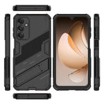Punk Armor 2 in 1 PC + TPU Custodia antiurto per telefono con supporto invisibile, For Samsung Galaxy A16 5G