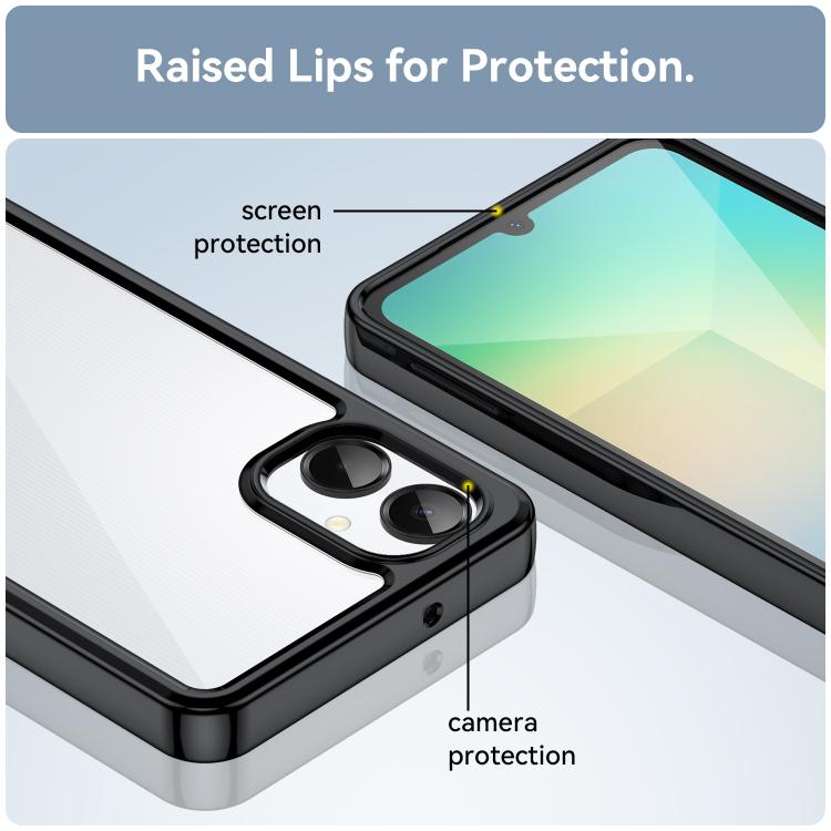Custodia per telefono in TPU ibrida acrilica serie colorata, For Samsung Galaxy A06 5G, For Samsung Galaxy A56 5G, For Samsung Galaxy A26 5G