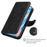 Custodia portafoglio in pelle PU per smartphone compatibili
