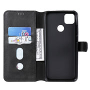 Custodia in pelle a conchiglia orizzontale in PU + TPU con struttura in vitello classico, con supporto, slot per carte e portafoglio, For Xiaomi Redmi 9C, For Xiaomi Redmi 9A, For Huawei Honor 9X Lite, For Samsung Galaxy Note 20