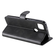 Custodia in pelle a conchiglia orizzontale in PU + TPU con struttura in vitello classico, con supporto, slot per carte e portafoglio, For Xiaomi Redmi 9C, For Xiaomi Redmi 9A, For Huawei Honor 9X Lite, For Samsung Galaxy Note 20