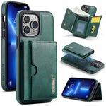 DG.MING M6 Series RFID Tri-fold Card Bag Custodia per telefono in pelle rimovibile, For iPhone 14 Pro Max, For iPhone 13 Pro Max, For iPhone 13 Pro, For iPhone 13