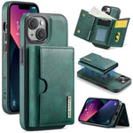 DG.MING M6 Series RFID Tri-fold Card Bag Custodia per telefono in pelle rimovibile, For iPhone 14 Pro Max, For iPhone 13 Pro Max, For iPhone 13 Pro, For iPhone 13