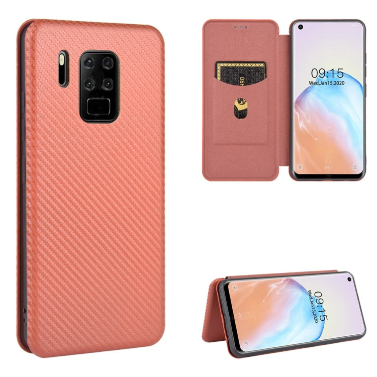 Struttura in fibra di carbonio Flip orizzontale magnetico Custodia in pelle TPU + PC + PU con slot per schede, For Oukitel C18 Pro, For Oukitel C17 / C17 Pro, For Sharp Aquos R5G, For Sharp Aquos Sense3 Plus SH-RM11