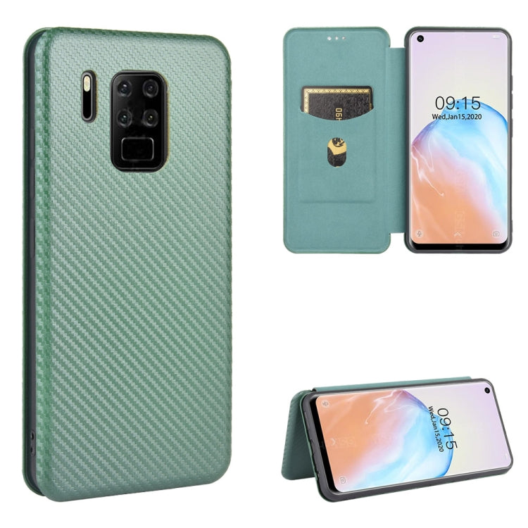 Struttura in fibra di carbonio Flip orizzontale magnetico Custodia in pelle TPU + PC + PU con slot per schede, For Oukitel C18 Pro, For Oukitel C17 / C17 Pro, For Sharp Aquos R5G, For Sharp Aquos Sense3 Plus SH-RM11