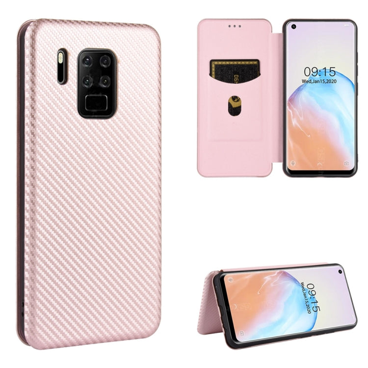 Struttura in fibra di carbonio Flip orizzontale magnetico Custodia in pelle TPU + PC + PU con slot per schede, For Oukitel C18 Pro, For Oukitel C17 / C17 Pro, For Sharp Aquos R5G, For Sharp Aquos Sense3 Plus SH-RM11
