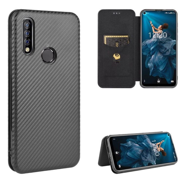 Struttura in fibra di carbonio Flip orizzontale magnetico Custodia in pelle TPU + PC + PU con slot per schede, For Oukitel C18 Pro, For Oukitel C17 / C17 Pro, For Sharp Aquos R5G, For Sharp Aquos Sense3 Plus SH-RM11