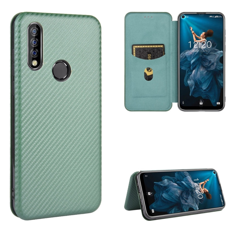 Struttura in fibra di carbonio Flip orizzontale magnetico Custodia in pelle TPU + PC + PU con slot per schede, For Oukitel C18 Pro, For Oukitel C17 / C17 Pro, For Sharp Aquos R5G, For Sharp Aquos Sense3 Plus SH-RM11