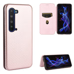 Struttura in fibra di carbonio Flip orizzontale magnetico Custodia in pelle TPU + PC + PU con slot per schede, For Oukitel C18 Pro, For Oukitel C17 / C17 Pro, For Sharp Aquos R5G, For Sharp Aquos Sense3 Plus SH-RM11