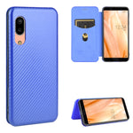Struttura in fibra di carbonio Flip orizzontale magnetico Custodia in pelle TPU + PC + PU con slot per schede, For Sharp Aquos Sense 3 Lite, For UMIDIGI A3S, For UMIDIGI A3X, For UMIDIGI A7 Pro